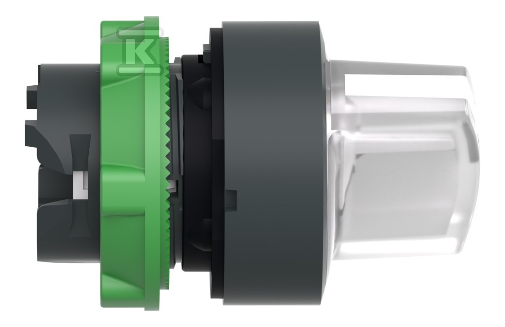 Comutator 2 poziții alb stabil LED - ZB5AK1213